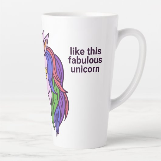 Aangepast tekstgade-eenheid latte mok (Rechts)