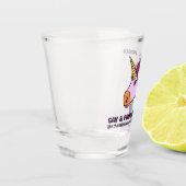 Aangepast tekstgade-eenheid shot glas (Links)