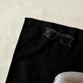 Aangepast tekstglas voor bier strandlaken (In situ)