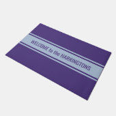 aangepast tekstmodel stripes Pattern Deurmat (Schuin)