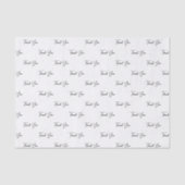 Aangepast tekstpatroon bedankt tissuepapier (Voorkant)