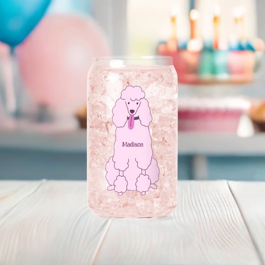 Aangepast tekstroze gereedschap blikvorm glas (Insitu (Baby Shower))