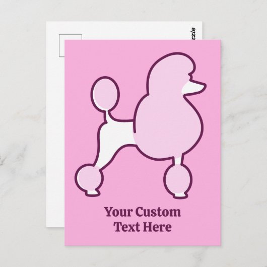 Aangepast tekstroze gereedschap briefkaart (Voorkant / Achterkant)