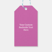 Aangepast tekstroze gereedschap cadeaulabel (Achterkant)