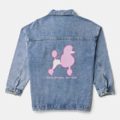Aangepast tekstroze gereedschap denim jacket (Achterkant)