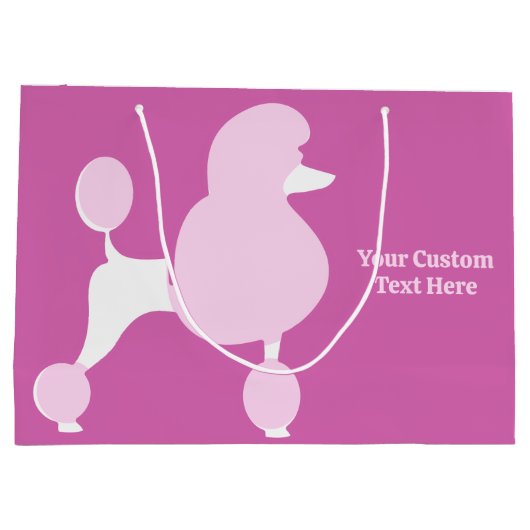 Aangepast tekstroze gereedschap groot cadeauzakje (Achterkant)