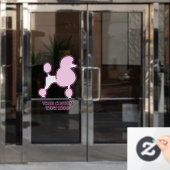 Aangepast tekstroze gereedschap raamsticker (Kantoordeur)