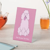 Aangepast tekstroze gereedschap reclamebord met voetstuk (Insitu)