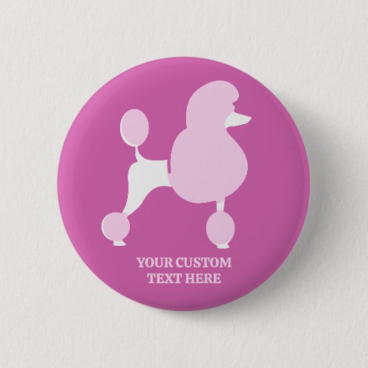 Aangepast tekstroze gereedschap ronde button 5,7 cm (Voorkant)