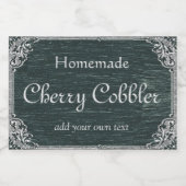 aangepast tekstschoolbord voedselcontainer etiket (Enkel label)