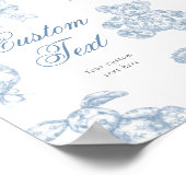 Aangepast teksttabelteken van Toile de Jouy Poster (Hoek)