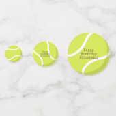 aangepast tennisfeest confetti (Voorkanten)