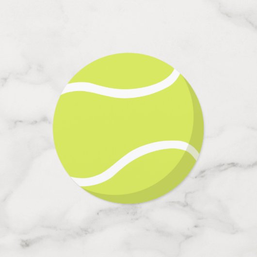 aangepast tennisfeest confetti (Kleine voorkant)