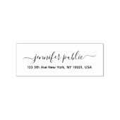 Aangepast teruggaveadres van de naam van het scrip 	rubberstempel (Afrduk)