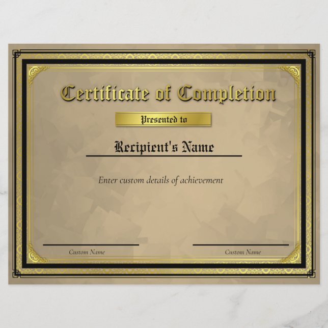 Aangepast thin blue line-vlaggencertificaat (Voorkant)