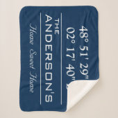 Aangepast thuisadres voor Latitude-reeks - Naam Sherpa Deken (Voorkant)