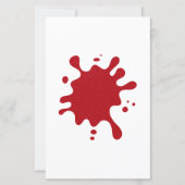 Aangepast Tomatenrood Inktspat Papiervel (Voorkant)