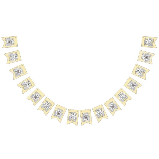 Aangepast tractorland Barn Rustic Wedding Vlaggetjes (Alle)