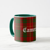 Aangepast traditioneel Cameron Tartan Mok (Voorkant links)