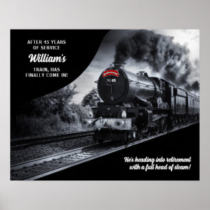 Aangepast treinnummer 45 poster