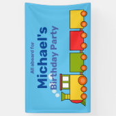 Aangepast treinpersoneel spandoek (Verticaal)