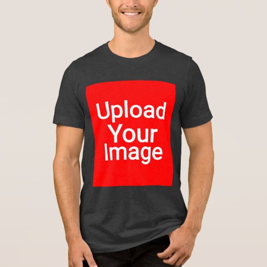 Aangepast Tri-Blend shirt (Voorkant)