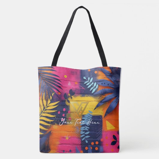 Aangepast: Tropical Sunset Personalized Tas (Achterkant)