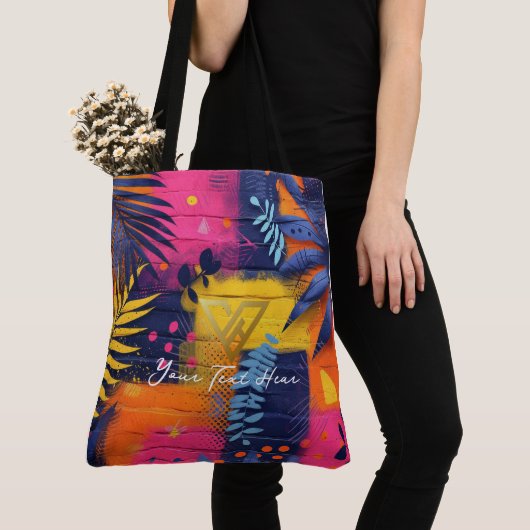 Aangepast: Tropical Sunset Personalized Tas (Dichtbij)