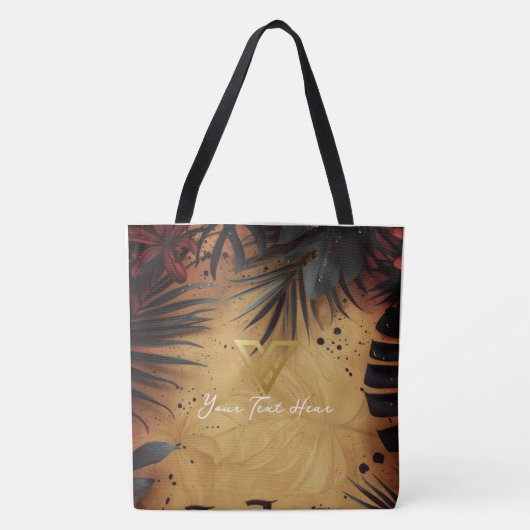 Aangepast: Tropical Twilight Personalized Tas. Draagtas (Voorkant)