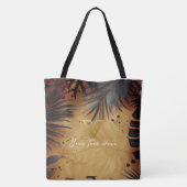 Aangepast: Tropical Twilight Personalized Tas. Draagtas (Achterkant)