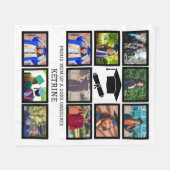 Aangepast trotse vader van de afstuderen 11 fotoco fleece deken (Voorkant (Horizontaal))