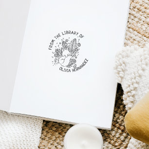 Aangepast uit de bibliotheek van het botanische Fo Rubberstempel