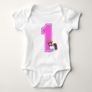 Aangepast Unicorn nummer Romper