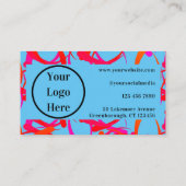 Aangepast uniek kleurrijk Abstract Visitekaartje (Achterkant)