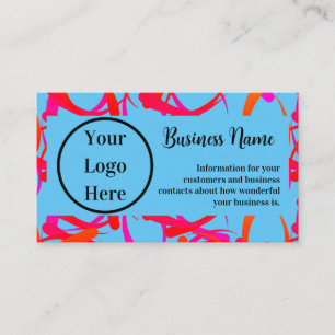 Aangepast uniek kleurrijk Abstract Visitekaartje