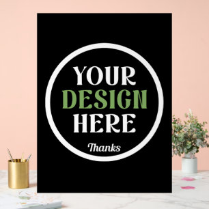 Aangepast, uniek, slank en minimalistisch acryl bord