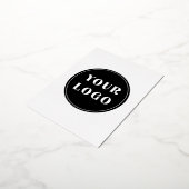 Aangepast, uniek, slank en minimalistisch folie feestdagen briefkaart (Gedraaid)