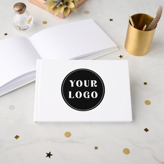 Aangepast, uniek, slank en minimalistisch gastenboek (Voorkant open)