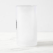 Aangepast, uniek, slank en minimalistisch matglas bierpul (Center)