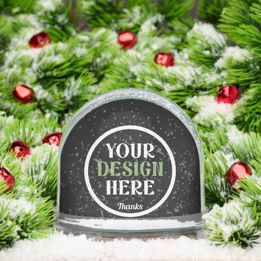 Aangepast, uniek, slank en minimalistisch sneeuwbol (Kerstmis)