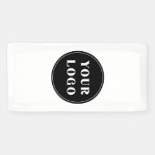 Aangepast, uniek, slank en minimalistisch spandoek (Horizontaal)