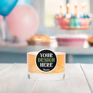 Aangepast, uniek, slank en minimalistisch whisky glas