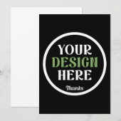 aangepast, uniek, strak & minimalistisch aankondiging (Voorkant / Achterkant)