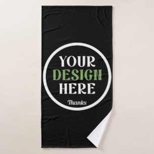 aangepast, uniek, strak & minimalistisch badhanddoek