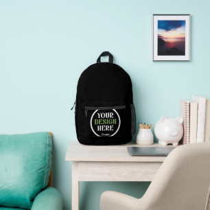 aangepast, uniek, strak & minimalistisch bedrukte rugzak