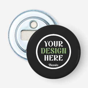 aangepast, uniek, strak & minimalistisch button flesopener