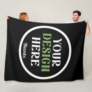 aangepast, uniek, strak & minimalistisch fleece deken