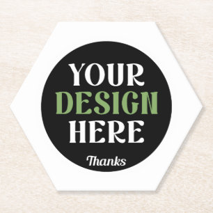 aangepast, uniek, strak & minimalistisch hershey®' kartonnen onderzetters