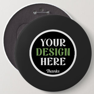 aangepast, uniek, strak & minimalistisch hershey®' ronde button 6,0 cm