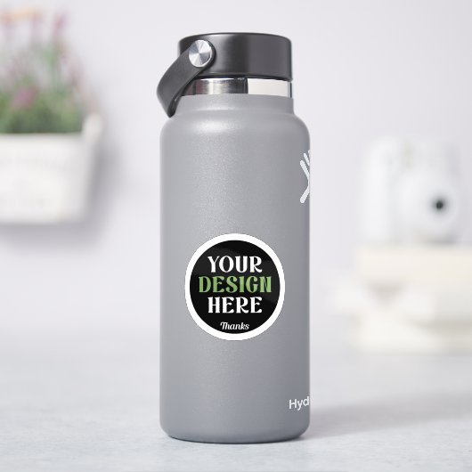 aangepast, uniek, strak & minimalistisch sticker (HydroFlask)
